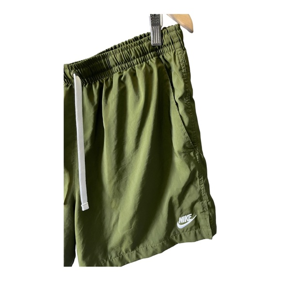 NIKE Standard Fit Mid Thigh Length Athletic Shorts Olive Green Size XXL - Picture 3 of 11